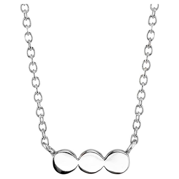 Distributed By Target Women's Sterling Silver Triple Circle Station Necklace -