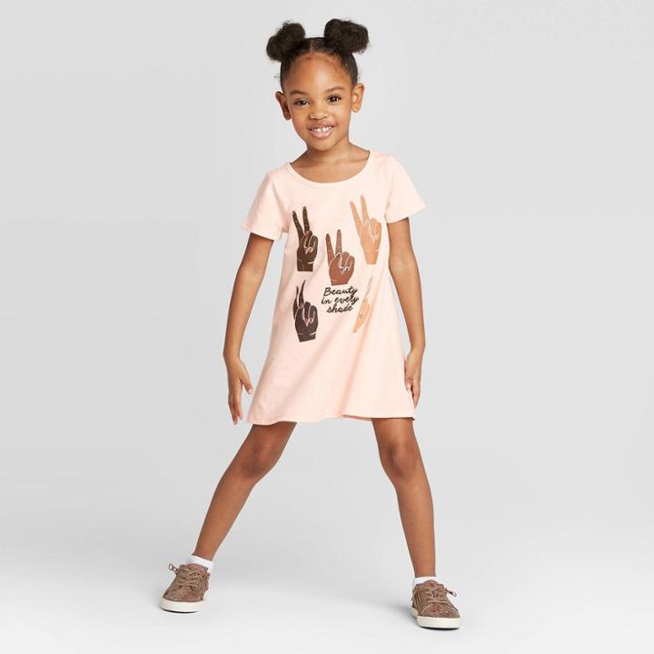Well Worn Toddler Beauty In Every Shade A-line Dress - Pink 2t, Toddler Girl's