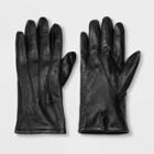 Men's Thinsulate Lined Tech Touch Leather Dress Gloves - Goodfellow & Co Black