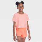 Girls' Studio T-shirt - All In Motion Coral Orange