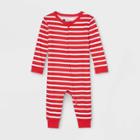 Ev Holiday Baby Striped 100% Cotton Matching Family Pajamas Union Suit - Red