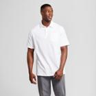 Men's Big & Tall Standard Fit Short Sleeve Solid Jersey Polo Shirt - Goodfellow & Co White