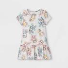 Toddler Girls' Paw Patrol Short Sleeve Knit Dress - Cream