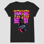 Girls' Nickelodeon That Girl Lay Lay Short Sleeve Shirt - Black