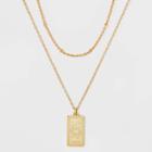 No Brand 14k Gold Dipped 'pisces' Pendant Necklace - Gold