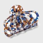 Patterned Acrylic Claw Clip - A New Day Blue