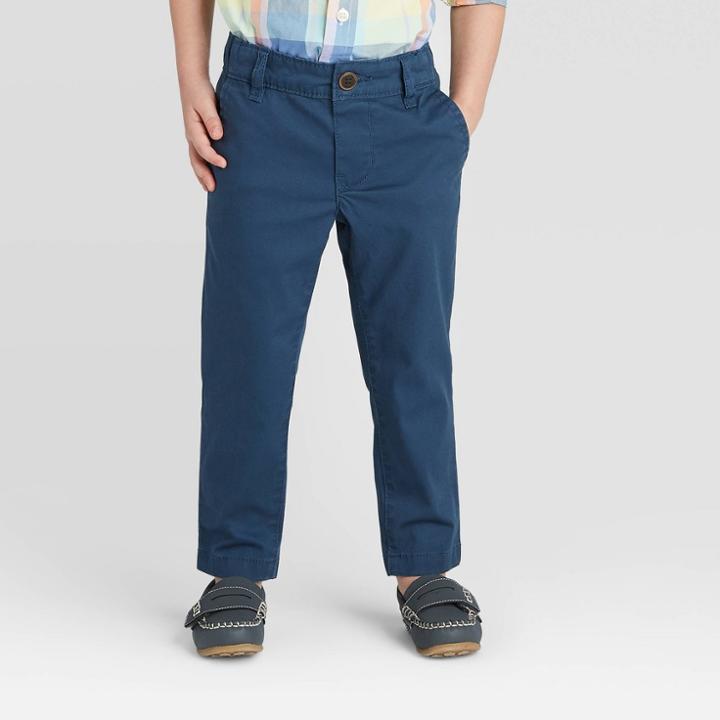Oshkosh B'gosh Toddler Boys' Long Woven Chino Pants - Dark Blue 12m, Toddler Boy's