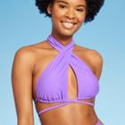 Women's Cross Next Multi-way Bikini Top - Wild Fable Purple Xxs