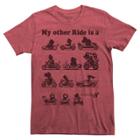 Men's Mario Kart My Other Ride Is A T-shirt - Red Heather