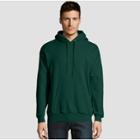 Hanes Men's Ecosmart Fleece Pullover Hooded Sweatshirt - Dark Green