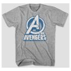Marvel Men's Avengers Logo Graphic T-shirt - Heather Gray