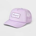 Women's Angel Patch Trucker Hat - Mighty Fine Lavender, Purple