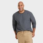 Men's Tall Regular Fit Long Sleeve Crewneck T-shirt - Goodfellow & Co Gray