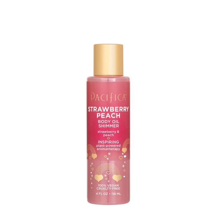 Pacifica Strawberry And Peach Shimmer Body Oil