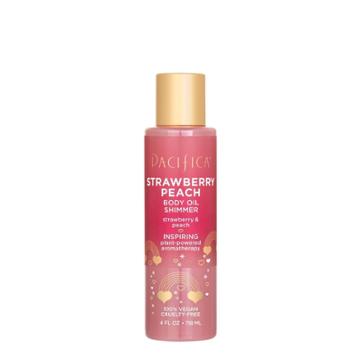 Pacifica Strawberry And Peach Shimmer Body Oil