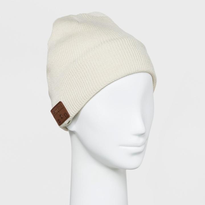 Accessory Innovations Accessory Innovation Bluetooth Fleece Line Beanie - Cream, Panna Cream