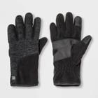 Men's Sweater Knit Pieced Gloves - C9 Champion Dark Heather M/l, Size: Medium/large, Black Gray