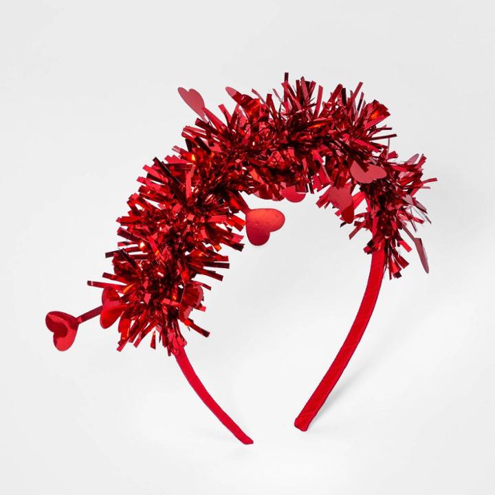 Girls' Hearts Headband - Cat & Jack Red