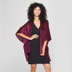 Women's Textured Stripe Velvet Kimono - Estee & Lilly Rose (pink)
