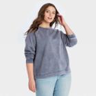 Women's Plus Size Sweatshirt - Universal Thread Blue