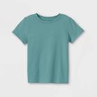 Toddler Boys' Solid Jersey Knit Short Sleeve T-shirt - Cat & Jack Green
