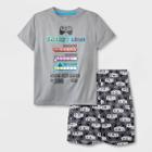 Boys' 2pc Gamer Short Sleeve Pajama Set - Cat & Jack Gray