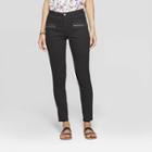 Women's Mid-rise Straight Fit Fashion Pants - Knox Rose Black
