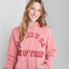 Women's Ascot + Hart Malibu Surf Team Graphic Hooded Sweatshirt - Pink