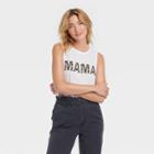 Grayson Threads Women's Mother's Day 'mama' Graphic Tank Top - White Leopard Print