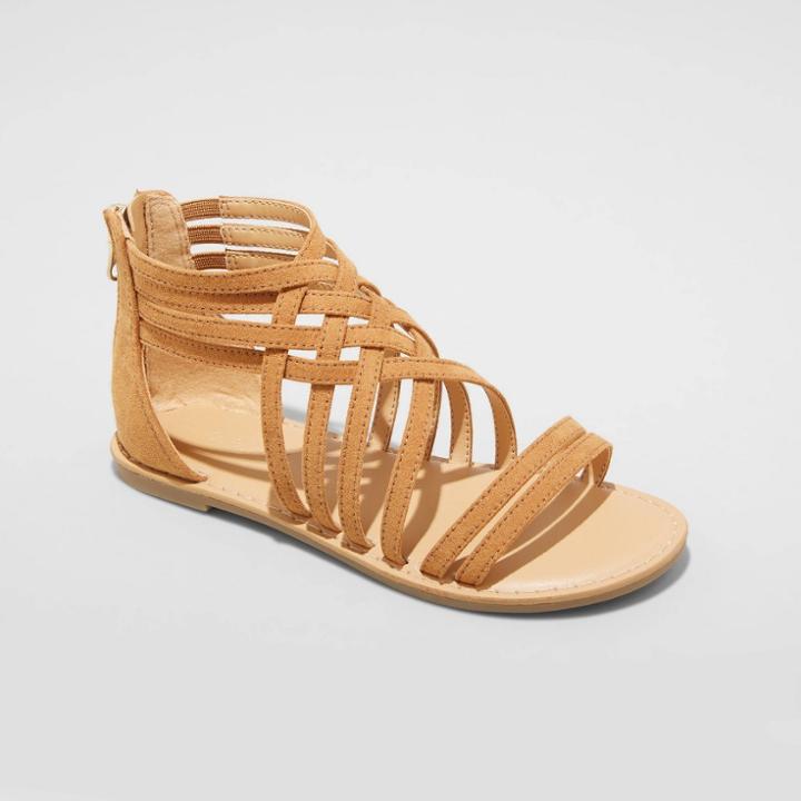 Girls' Vienna Gladiator Sandals - Cat & Jack Cognac