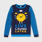 30 Watt Women's Live Laugh Latke Sweater - Norther Pole (juniors') Blue Xs,