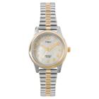Women's Timex Expansion Band Watch - Two Tone/mother Of Pearl T2m828jt, Gold