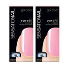 Sensationail Express Gel Nail Polish - Pink Chiffon - 0.25 Fl Oz/2pk