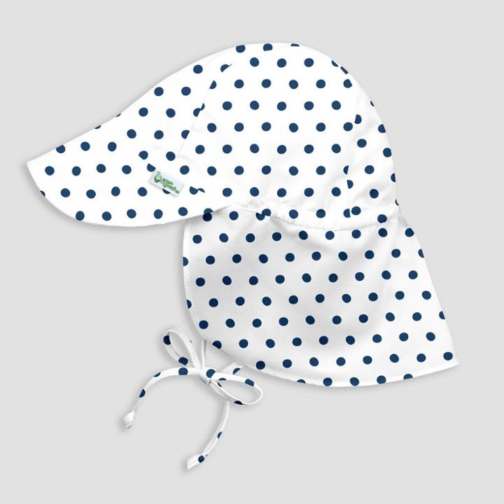Green Sprouts Toddler Polka Dot Floppy Swim Hat - White