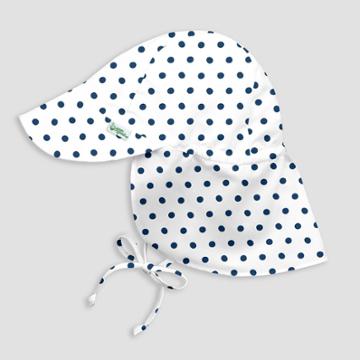 Green Sprouts Toddler Polka Dot Floppy Swim Hat - White