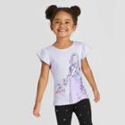 Petitetoddler Girls' Short Sleeve Disney Princess Rapunzel T-shirt - Light Purple 2t, Girl's, Blue