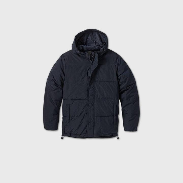 Men's Mid Weight Puffer Jacket - Goodfellow & Co Navy