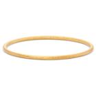 Tiara Gold Over Silver Textured Twist Bangle, Yellow