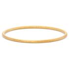 Tiara Gold Over Silver Textured Twist Bangle, Yellow