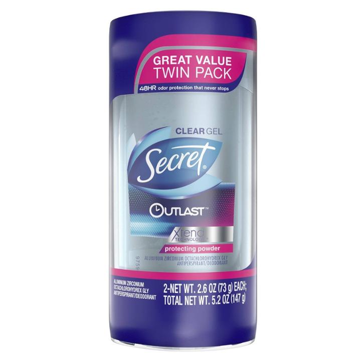 Secret Outlast Clear Gel Antiperspirant Deodorant For Women Protecting Powder