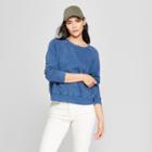 Women's Crew Neck Sweatshirt - Universal Thread Blue