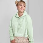 Women's Plus Size Cropped Hoodie Seattle Sweatshirt - Wild Fable Green 1x, Women's,