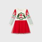 Mad Engine Toddler Girls' Santa Tree Ugly Christmas Tutu Dress - Red
