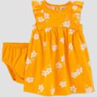 Baby Girls' Floral Dress - Just One You Made By Carter's Gold Newborn
