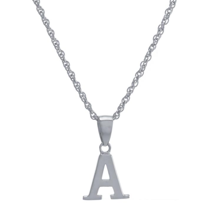 Target Women's Sterling Silver Initial Pendant - A (18), Sterling