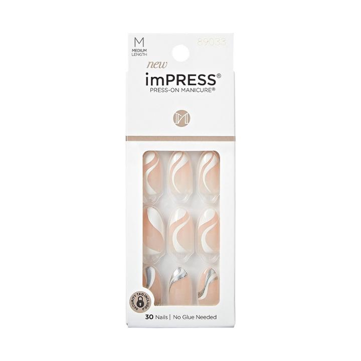 Kiss Products Medium Almond Gel Press-on Fake Nails - On
