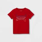 Toddler Boys' 'everyone Together' Graphic Short Sleeve T-shirt - Cat & Jack Bright Red