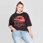 Target Women's Stranger Things Coke Plus Size Short Sleeve Oversized T-shirt (juniors') - Dark Heather Gray