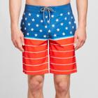 Target Men's Striped 10 Biscayne Boardshorts - Goodfellow & Co Red
