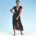 Women's Maxi Cover Up Dress - Kona Sol Black S, Women's,
